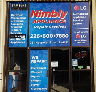 Certified Technicians at Nimbly Appliance Repair Inc. provide LG and Samsung branded In Store Appliance Repair Services